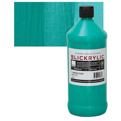 Blickrylic Student Acrylics - Turquoise, Quart