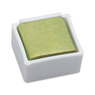 Derwent Watercolor Pan - Metallic Lime Gold