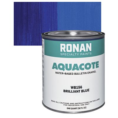 Ronan Aquacote Water-Based Acrylic Color - Brilliant Blue, Quart