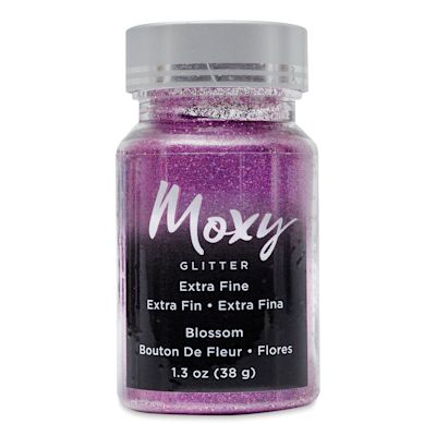 American Crafts Moxy Glitter - Blossom, Extra Fine, 1.3 oz, Bottle