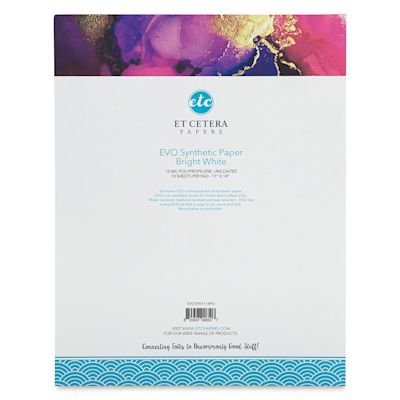 Et Cetera Papers Evo Synthetic Paper Pad - 11" x 14", 10 Sheets (front cover)