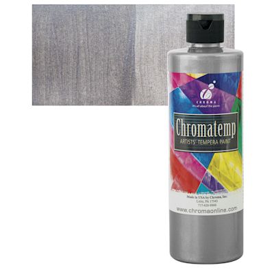 Chroma Chromatemp Artists' Tempera Paint - Pearlescent Silver, Pint