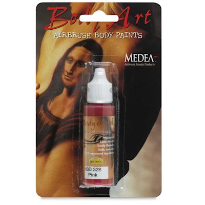 Medea Body-Art Airbrush Paint - 1 oz, Pink, Bottle