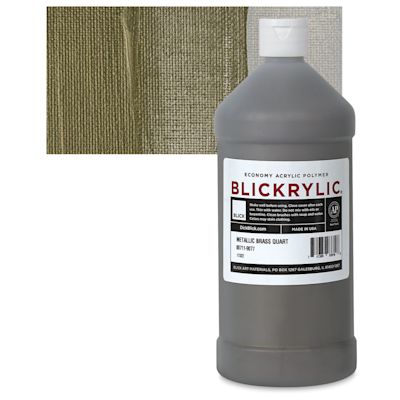 Blickrylic Student Acrylics - Metallic Brass, Quart