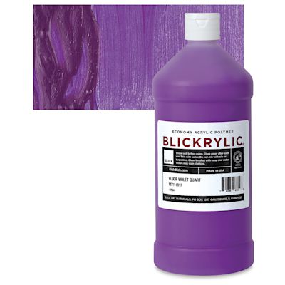 Blickrylic Student Acrylics - Fluorescent Violet, Quart