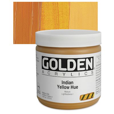 Indian Yellow Historic Hue, Tube with Swatch