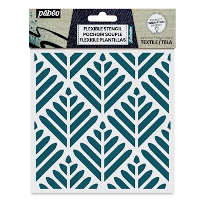 Pebeo 7A Stencils - Front of package of Foliage Stencil
