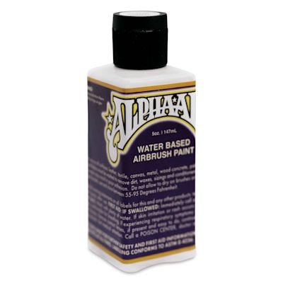 Alpha6 AlphaAir Airbrush Ready Paint - Alpha White, 5 oz, Bottle