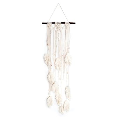 Solid Oak Make-ramé Macramé Feather Kit (Completed kit)
