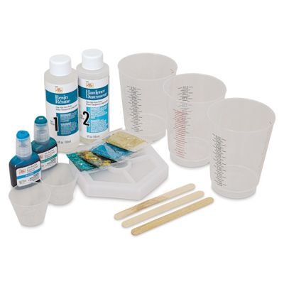Mod Podge Resin Coaster Kit - River (Kit contents)