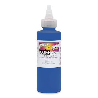 Iwata Com-Art Airbrush Color - 4 oz, Opaque Phthalo Blue