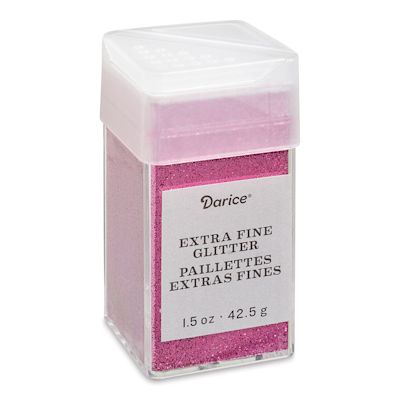 Darice Glitter - Extra Fine, Raspberry Pink, 1.5 oz
