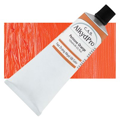CAS AlkydPro Fast-Drying Alkyd Oil Color - Perinone Orange, 120 ml tube
