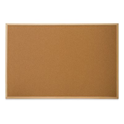 MasterVision Wood Frame Cork Bulletin Board - 24" x 36"