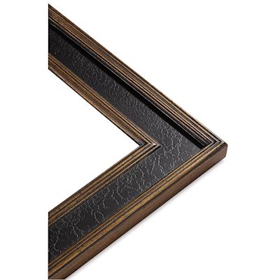 Blick Concerto Wood Frame - 12" x 16" x 1/2", Black Crackle/Gold