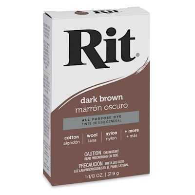 Rit Dye Powder - Dark Brown (In packaging)