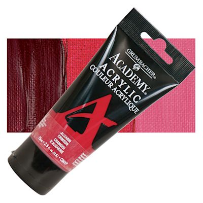 Grumbacher Academy Acrylics - Alizarin Crimson, 75 ml tube