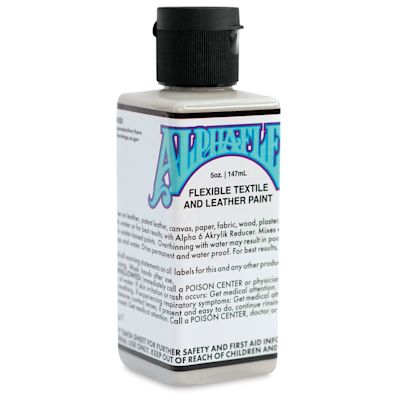 Alpha6 AlphaFlex Textile and Leather Paint - Light Grey, 147 ml, Bottle