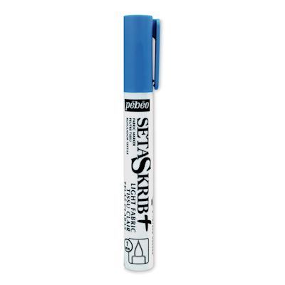 Pebeo Setaskrib Marker - Light Blue, Marker
