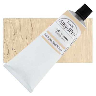 CAS AlkydPro Fast-Drying Alkyd Oil Color - Buff Titanium, 120 ml tube