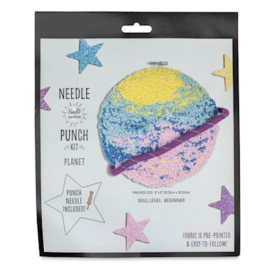 Needle Creations Needle Punch Kit - Planet, 8" (In packaging)