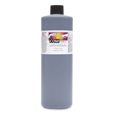 Iwata Com-Art Airbrush Color - 16 oz, Opaque Paynes Gray