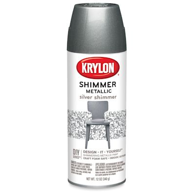 Krylon Shimmer Metallic Spray Paint - Silver, 11.5 oz can