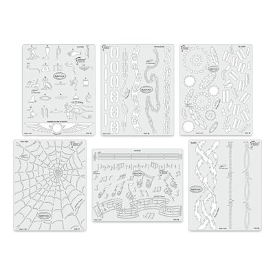 Iwata Artool Freehand Template - Set of 6, Kustom FX 3