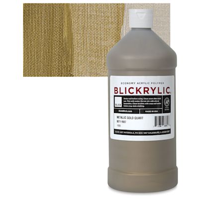 Blickrylic Student Acrylics - Metallic Soft Gold, Quart