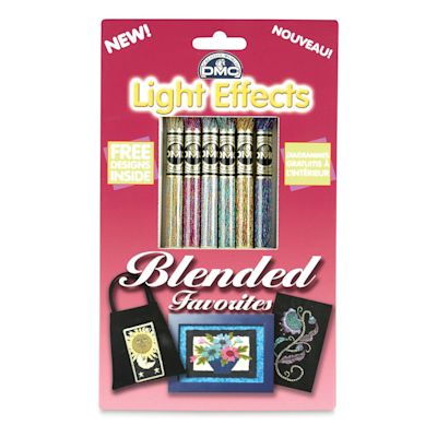 DMC Light Effects Embroidery Floss Pack - Blended Favorites, 8-3/4 yards, Set of 6 (In packaging)