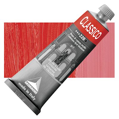 Maimeri Classico Oil Color - Cadmium Red Medium, 60 ml tube