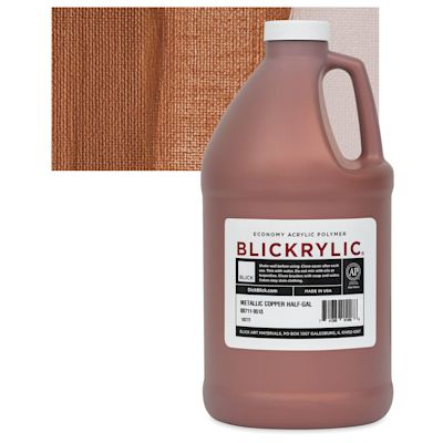 Blickrylic Student Acrylics - Metallic Copper, Half Gallon