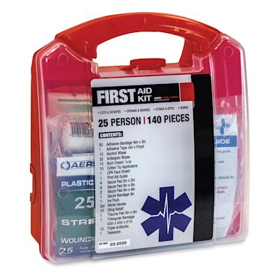 SAS Safety First Aid Kit - Angled view of 25 Person Kit