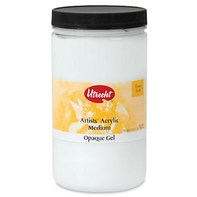 Utrecht Acrylic Medium - Gel Opaque Medium, Quart