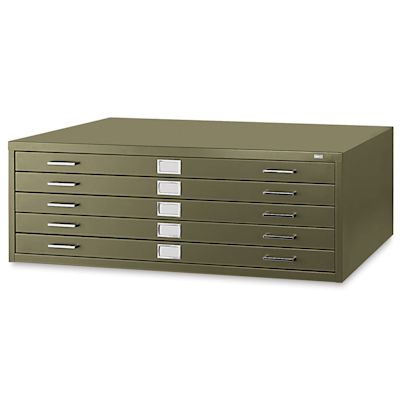 Safco Steel Flat File - Chai Tea, 5 Drawer, Large