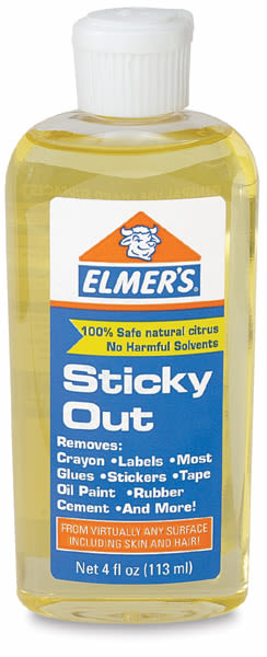 Elmer's Sticky Out Adhesive Remover - Front of 4 oz bottle