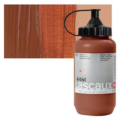 Lascaux Artist Acrylics - Transoxide Red, 390 ml Tube