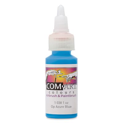 Iwata Com-Art Airbrush Color - 1 oz, Opaque Azure Blue
