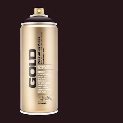 Montana Gold Acrylic Professional Spray Paint - Vampirella, 400 ml (Spray can with color swatch)