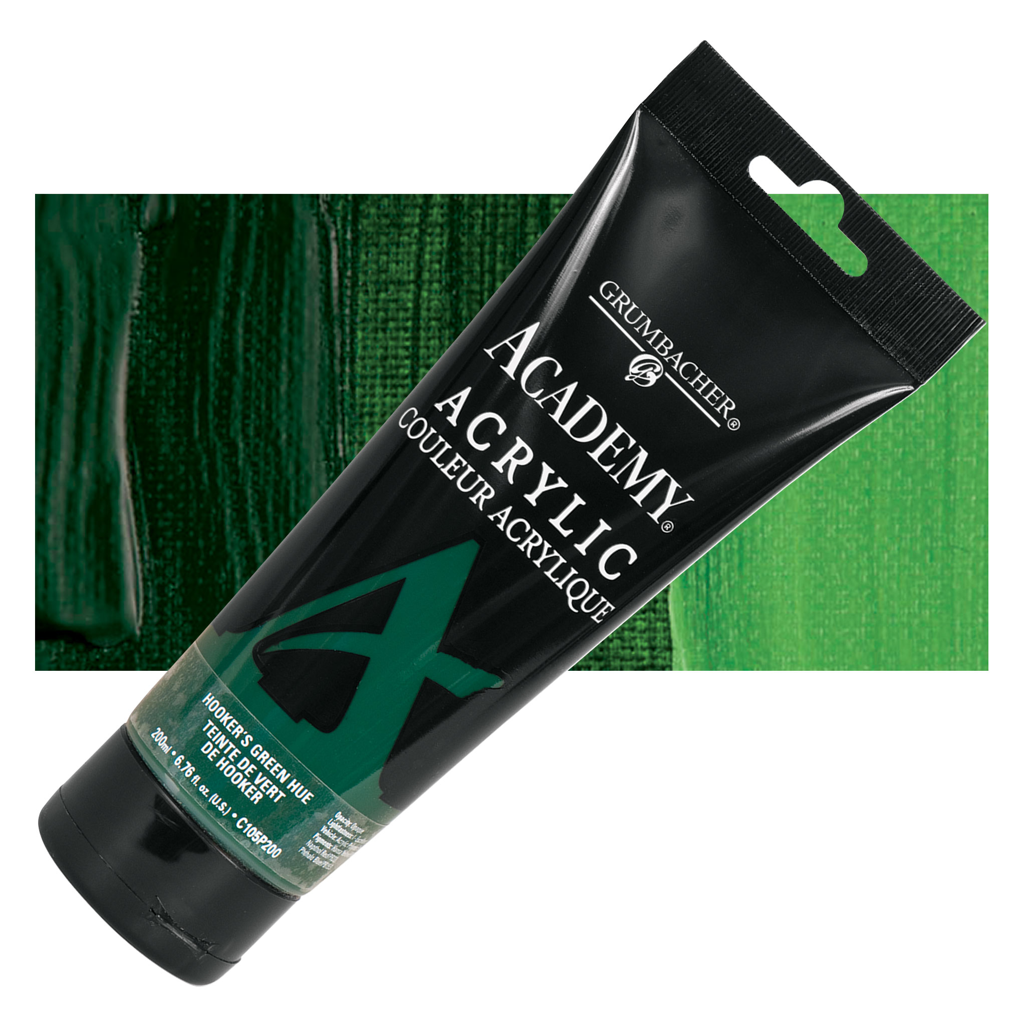 Grumbacher Academy Acrylics Hooker S Green Hue 200 Ml Tube Utrecht