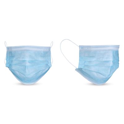 SAS Safety Disposable Face Mask - Blue, Package of 50 (Shown out of packaging)