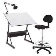 Blick Studio Center by Studio Designs - includes table, chair, and lamp