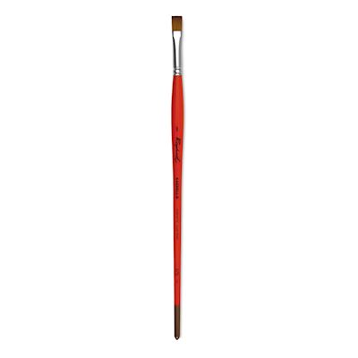Raphael Golden Kaerell Brush - Flat, Long Handle, Size 8