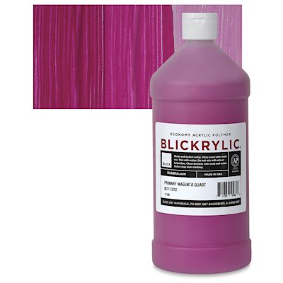 Blickrylic Student Acrylics - Primary Magenta, Quart