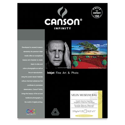 Canson Infinity Velin Museum Rag Paper - Front of package shown