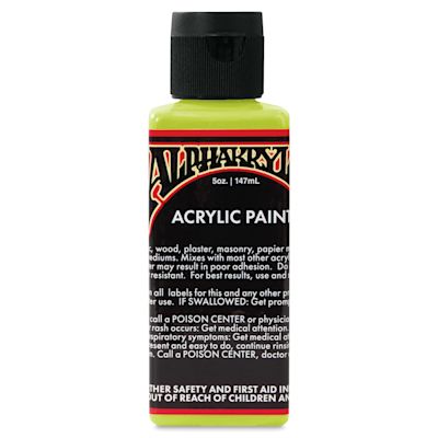 Alpha6 Alphakrylic Acrylic Paint - Electroshock Yellow, 5 oz