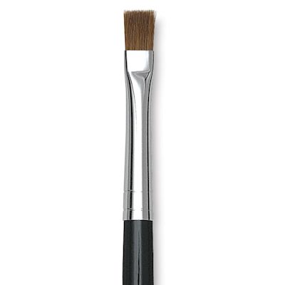 Isabey Red Sable Brush - Flat Wash, Short Handle, Size 2