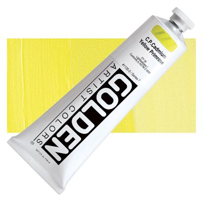 Golden Heavy Body Artist Acrylics - Cadmium Yellow Primrose, 5 oz tube