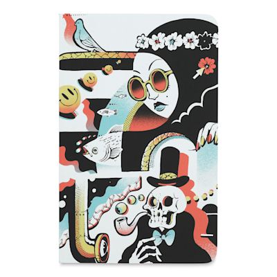 Denik Soft Cover Layflat Notebook - Submarine Dreams, 8-1/4" x 5-1/4"