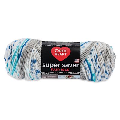 Red Heart Super Saver Yarn-Fair Isle Calm